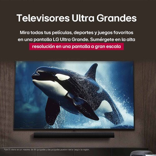 Pantalla LG 86 Pulgadas 4K Uhd Ai Ua8050 4K Smart Tv