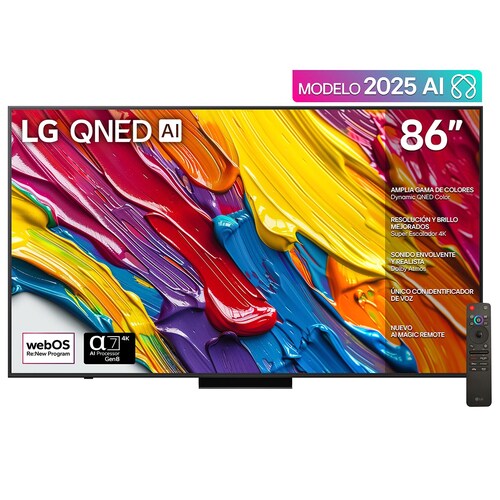 Pantalla LG 86 Pulgadas 4K Qned Ai Qned83