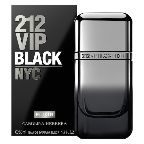 Eau de Parfum Carolina Herrera 212 Vip Black Elixir 50Ml para Hombre