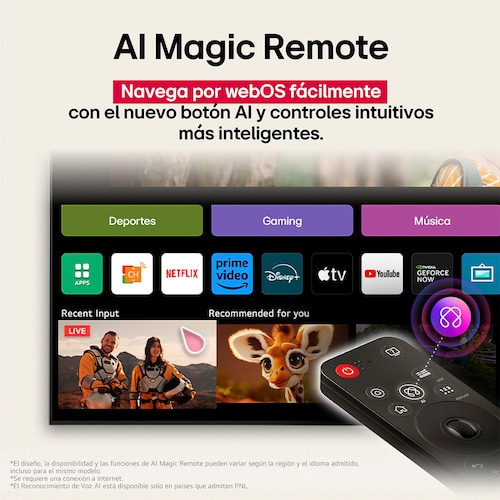 Pantalla LG 55 Pulgadas 4K Qned Ai Qned83