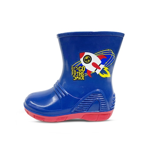 Bota de Lluvia 13-19 Azul Bubble Gummers para Niño