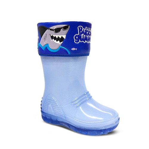 Bota de Lluvia con Luces 13-19 Bubble Gummers Azul para Niño