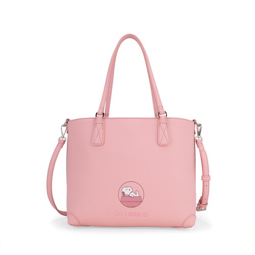 Bolso Tote Cloe Peanuts Rosa para Mujer