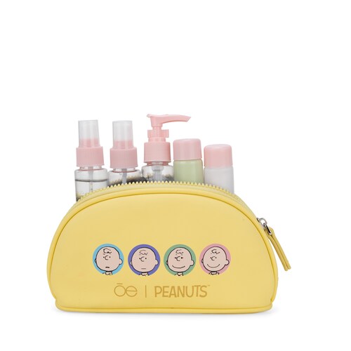 Cosmetiquera Cloe Peanuts Cierre Sencillo Color Amarillo para Mujer