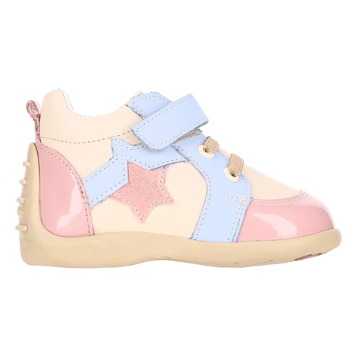 Zapato Aplicación Charol Andanenes Ajuste Velcro para Bebé Niña