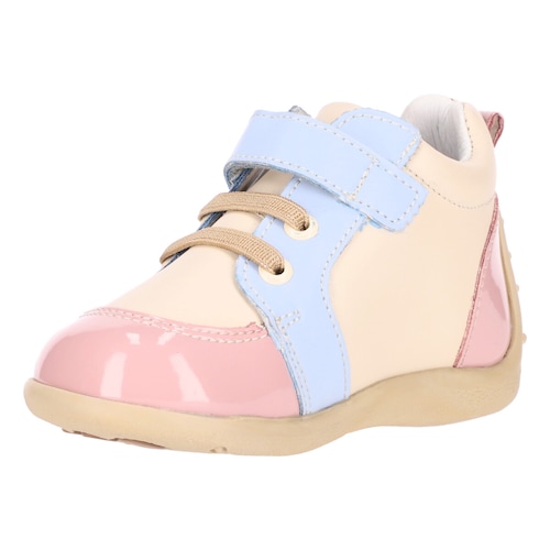 Zapato Aplicación Charol Andanenes Ajuste Velcro para Bebé Niña
