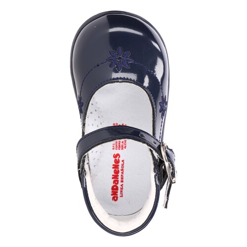 Zapato en Charol Andanenes Ajuste Broche para Bebé Niña
