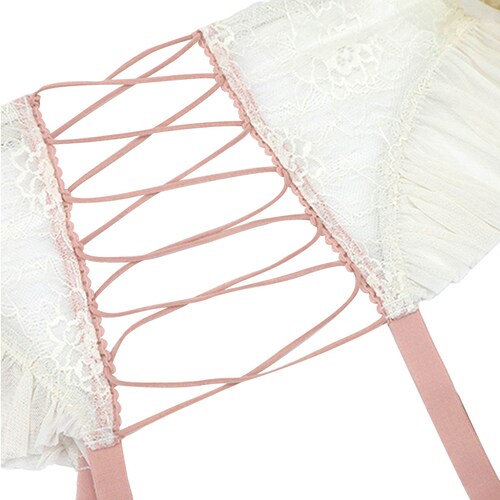 Panty Liguero Encaje y Mesh Couture para Mujer