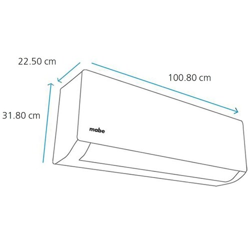 Minisplit Mabe 18000 Btu Sf 220V Blanco Mmt18Cdbwcam3