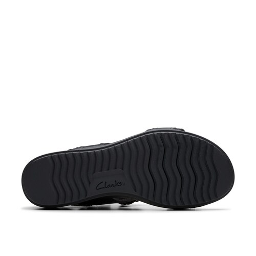 Sandalia Cuña Clarks con Aplicación para Mujer
