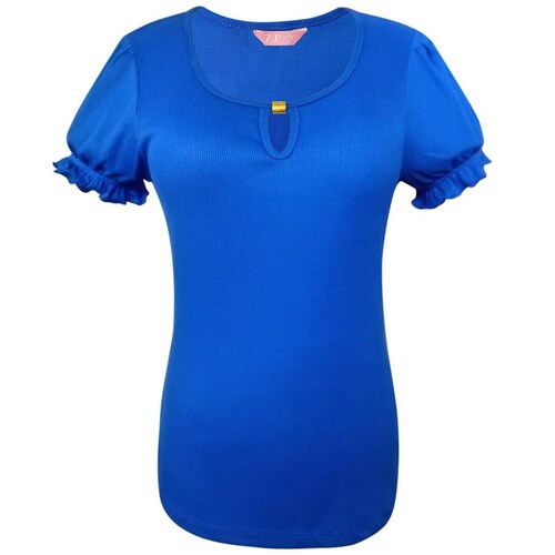 Playera Cuello Redondo con Gota 7Jlady para Mujer