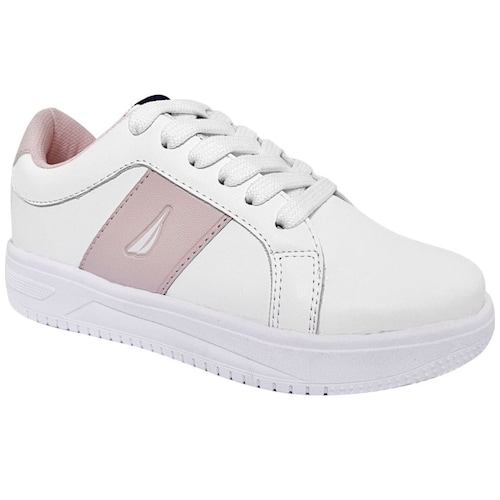 Tenis con Agujeta 19-24 Blanco Náutica para Niña