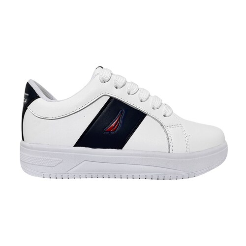 Tenis con Agujeta 19-24 Blanco Náutica para Niño