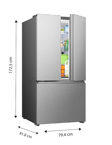 Refrigerador Hisense Pta Fran 22P Rf22N6Fcx Acero