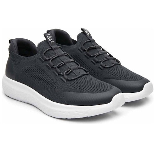 Sneaker Casual Slip On Color Gris Flexi para Hombre