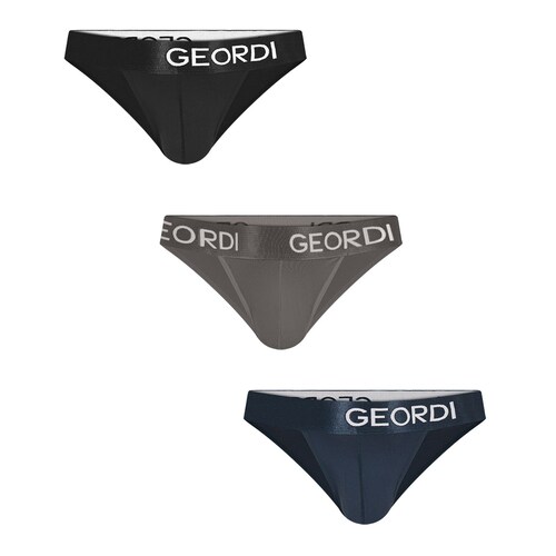Set 3 Pack Tangas Geordi en Microfibra para Hombre