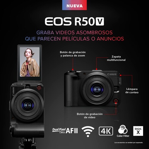 Cámara Canon Eos R50 V