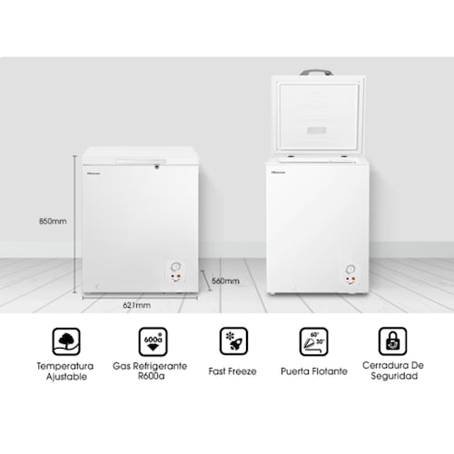 Congelador Horizontal Hisense 5 Pies