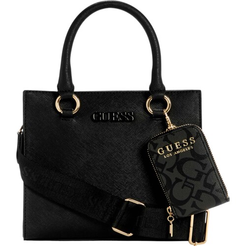 Bolso Guess Satchel Negro para Mujer