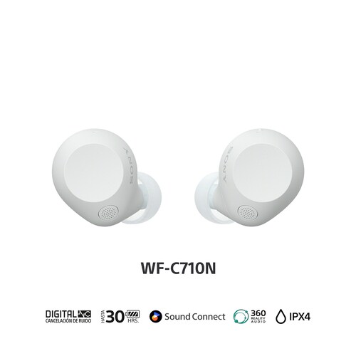 Audífonos Inalámbricos Sony Wf-C710N Blancos