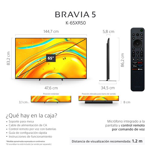 Pantalla Sony Bravia 65 Pulgadas 4K Miniled