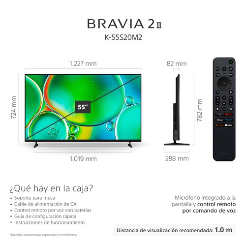 Pantalla Sony Bravia 55 Pulgadas 4K Led Bravia 2