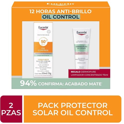 Epack Eucerin 2Pack Sun Oil Control Toque Seco