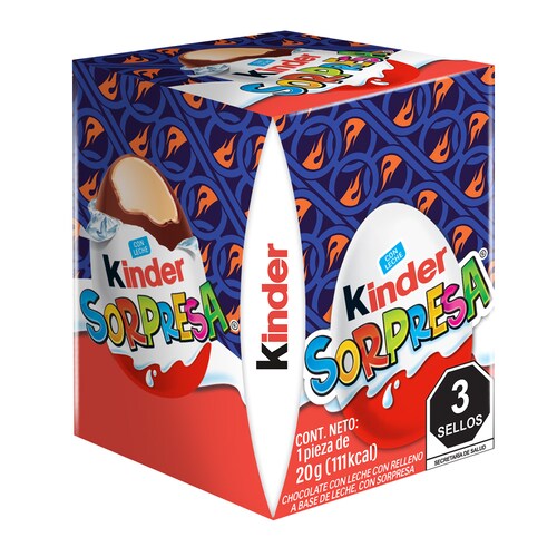 Huevo Chocolate Kinder Sorpresa Hot Wheels 20 Gr