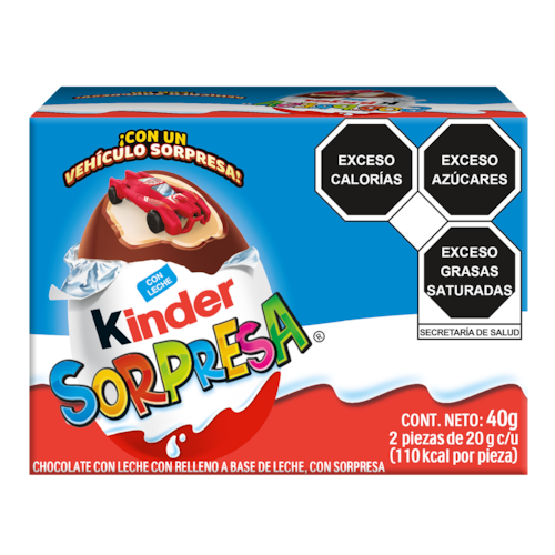 Huevo Chocolate Kinder Sorpresa Niño 2 Pzas