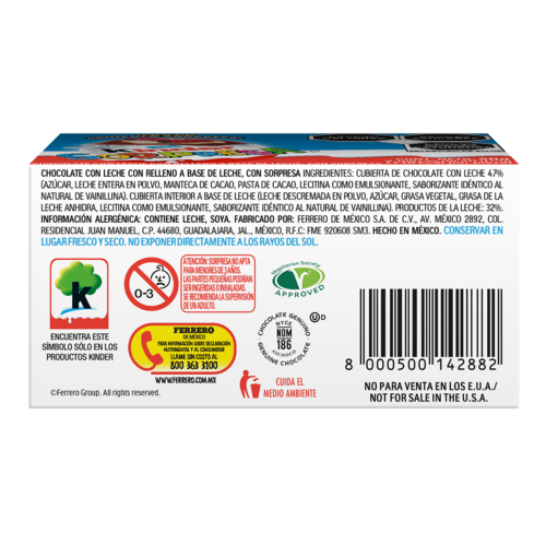 Huevo Chocolate Kinder Sorpresa Niño 2 Pzas