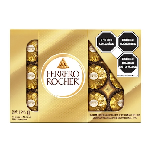 Caja Chocolate Ferrero Rocher T10 125 Gr