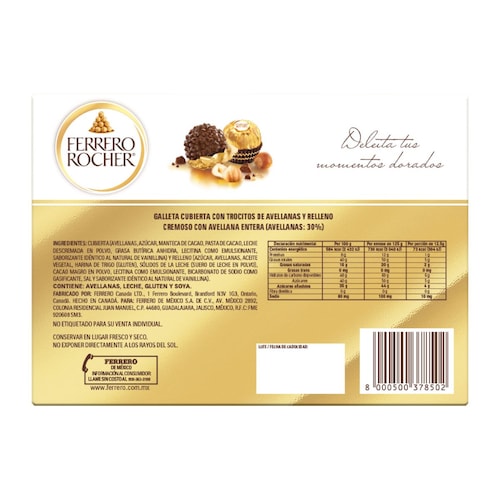 Caja Chocolate Ferrero Rocher T10 125 Gr