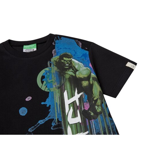 Playera Manga Corta Benetton Diseño Hulk para Niño