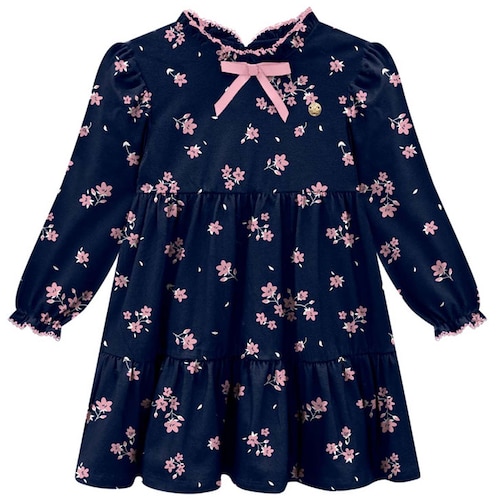 Vestido Manga Larga Milon Floral para Niña