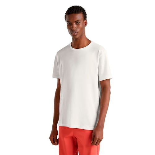 Camiseta Benetton de Algodón Flameado para Hombre