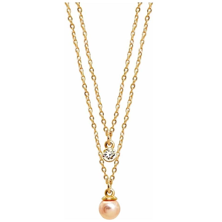 Dije con Cadena Doble Adrianne Picard Crystals
