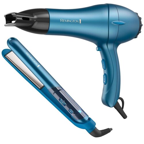 Combo Alaciadora Y Secadora Remington Ocean Silk