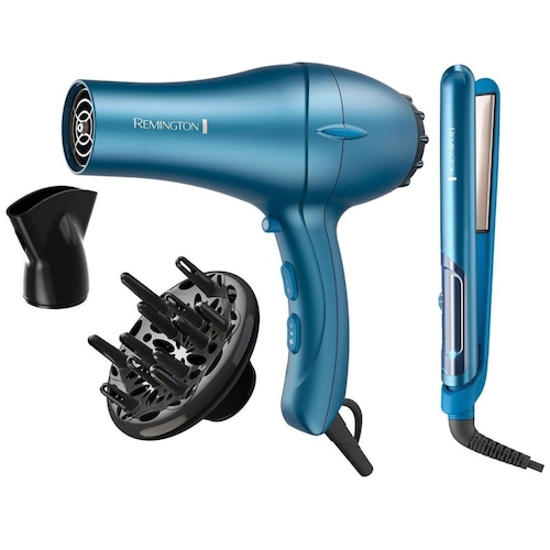 Combo Alaciadora Y Secadora Remington Ocean Silk