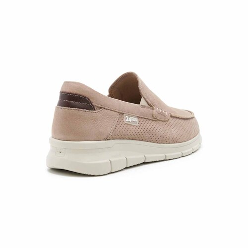 Mocasín Estilo Náutico 24Hrs en Piel Nobuck para Hombre