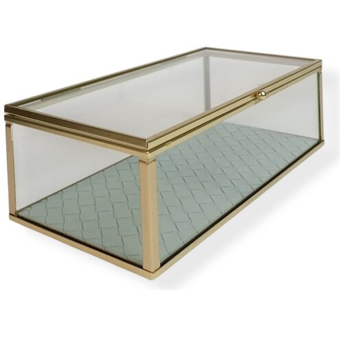 Home Nature Joyero de Cristal Rectangular Aída