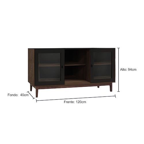Buffet  Guernica  Nogal con Negro New Challenge