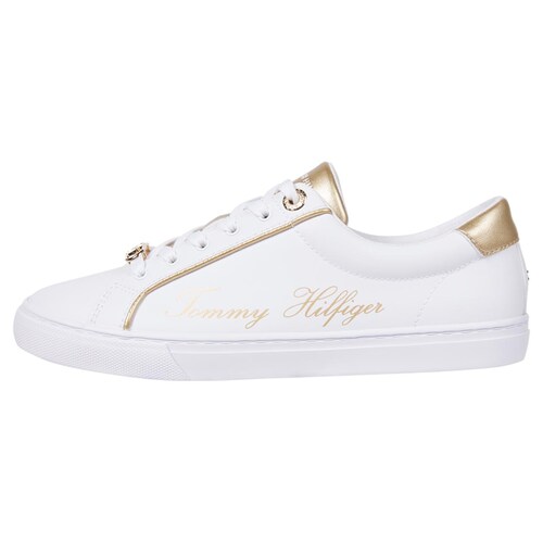 Tenis Casual Tommy Hilfiger Aplicación Dorado para Mujer