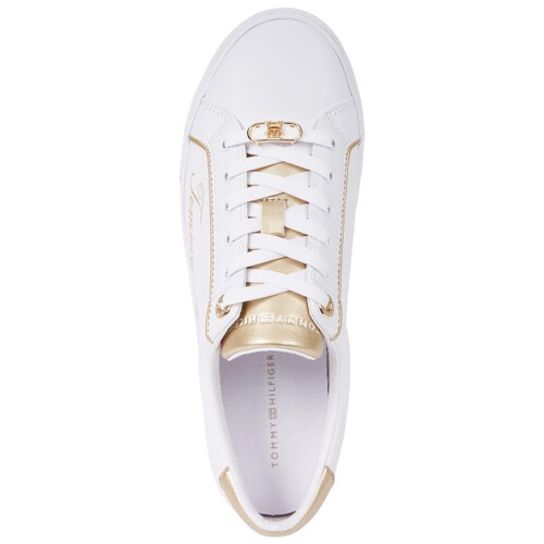 Tenis Casual Tommy Hilfiger Aplicación Dorado para Mujer