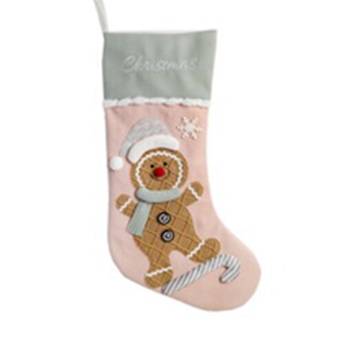 Bota Navidena con Luz Galleta Jengibre 53 Cm Gto