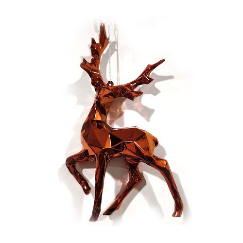 Colgante Navideño Venado 20Cm Decorativo Rojo