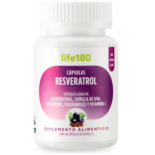 Resveratrol 60 Cápsulas Life180