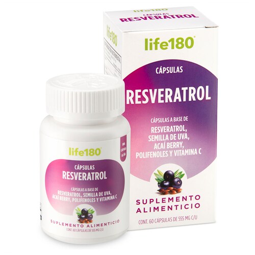 Resveratrol 60 Cápsulas Life180