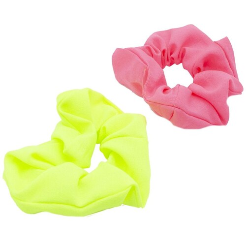 Scrunchies 2 Pz Fresa Amarillo Flúor Ponette