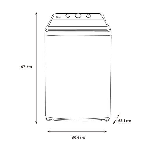 Lavadora Midea 22Kg Ma500W22W