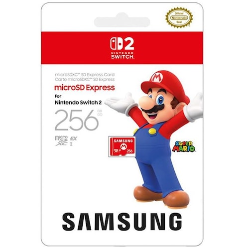 Tarjeta Microsd Express 256 Gb para Nintendo Switch 2